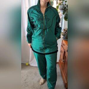 Lavon - 90s Vintage track leisure suit colorshift windbreaker - XL